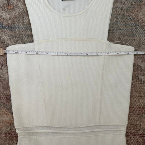 Ronny Kobo Womens White Metalic Striped Fit & Flare Hase Mini Dress Size XS - Picture 12 of 16